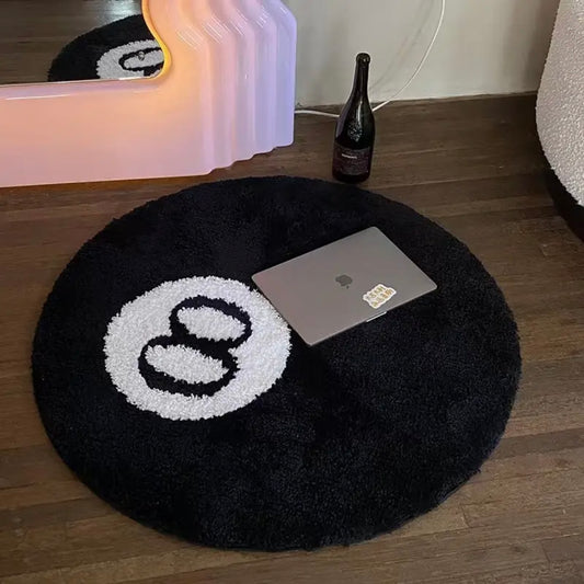 8 ball handmade luxury rug