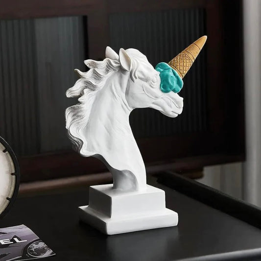 Unicorn with Ice Cream Horn