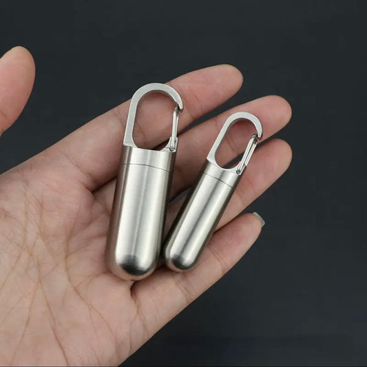 Stainless steel secret keychain